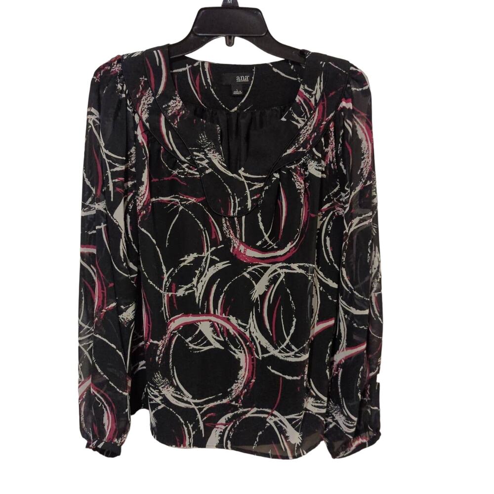 ANA Notch Neck Top, EUC, L